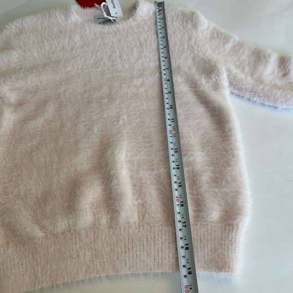 Sunday Best Kitten Crewneck Pale Pink Strawberry Puff Size XS Cozy Soft Luxe. - Picture 12 of 13